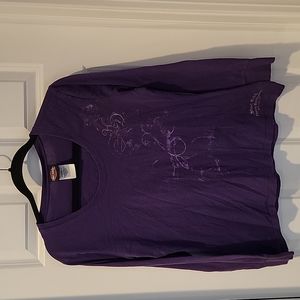 HD womens purple long sleeve tshirt Lg